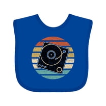Inktastic Turn Table Record Player Retro Boys or Girls Baby Bib