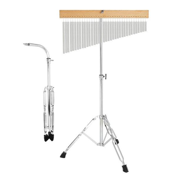 Carillones De Barra De Chapado De 36 Tonos Carillón De Viento De Una Hilera Percusión Musical Plata Sunnimix 36 tonos tocando campanillas de viento
