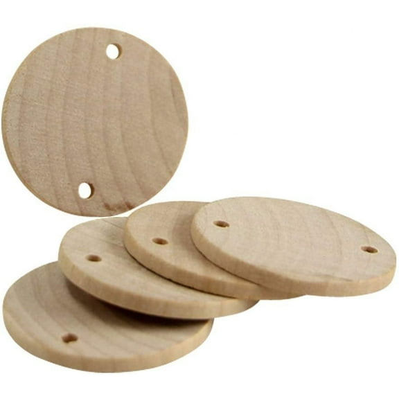 Package of 200-1-1/2 Inch Wooden Birthday Board Tags Circles by Woodpeckers