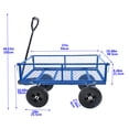 thumbnail image 6 of JINS & VICO 550 lb Capacity Utility Wagon Cart with 180° Rotatable Handle, 6 of 8