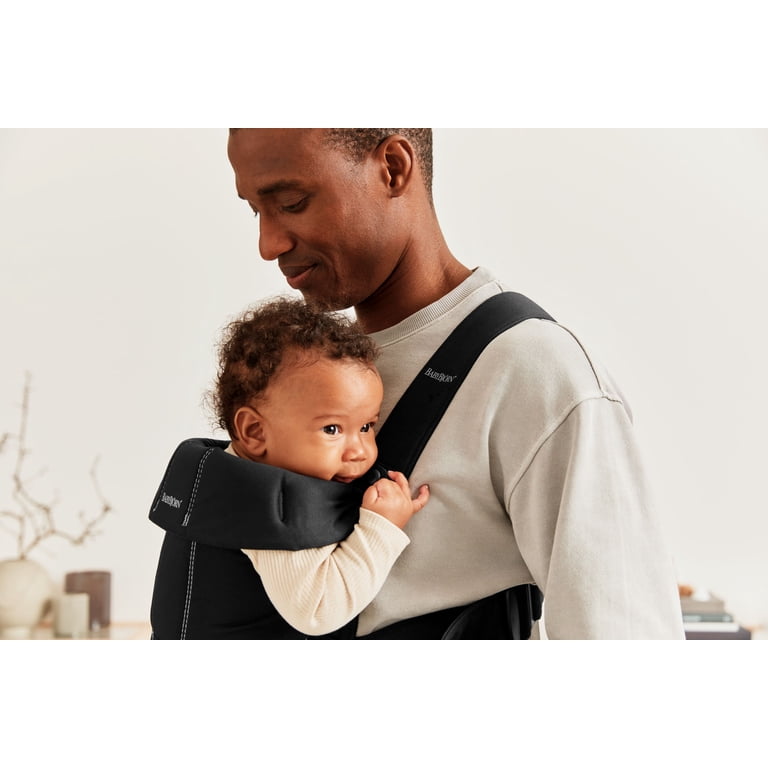 BabyBjorn Woven Baby Carrier Mini for Infant, Black - Walmart.com