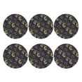 thumbnail image 2 of Pofeuu Snake Sleep Print Leather Coasters Set of 6, Round Cups Mugs Mat Pad for Home Kitchen Heat Resistant Drink Coasters,Round Shape, 2 of 7