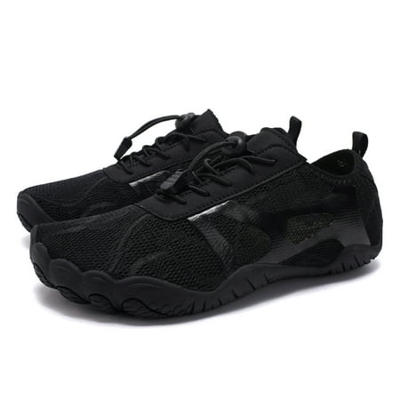 

MIASHUI Couple Sports Shoes Outdoor Wading Non Diving Beach Shoes Swimming Riding Fitness Shoes Black 7