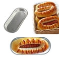 thumbnail image 4 of 8 PCS 4.1 Inch Muffin Tart Rings Double Tart Ring with 10 PCS Cake Mould Tin Long Shape Bread Hotdog Baking Mold, 4 of 10