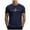 Dark Blue, variant on VBTAPA Mens Heartbeat Print T-shirts Trendy Casual Short Sleeve Round Neck Tees Lightweight Gym Workout Shirts Red XL