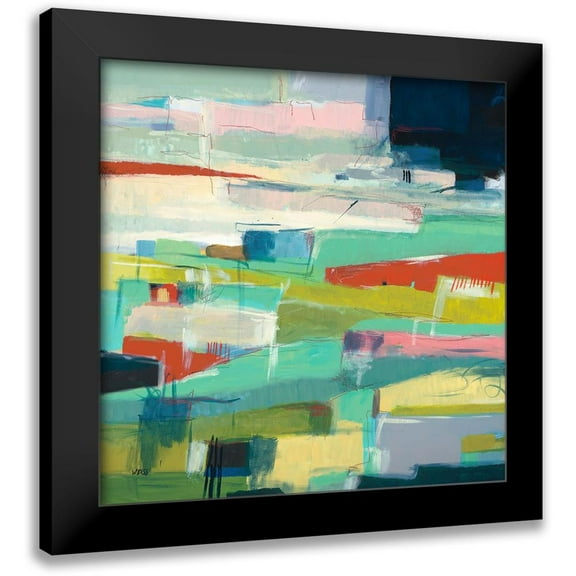 Weiss, Jan 12x12 Black Modern Framed Museum Art Print Titled - Colorfield No. 6