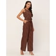 thumbnail image 3 of Moomaya Printed Jumpsuits For Women, Sleeveless, Front Cut Out Style Jumpsuit, 3 of 8