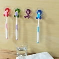 thumbnail image 5 of Toothbrush Holder, Ongmies Rack Fashion Suction Stand Toothbrush Holder Home Wall Mount Bathroom Bathroom Products, Purple, 5 of 9