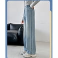 thumbnail image 4 of XIYNBAOK Girls Tall Jeans Toddler Jeans Girls Plus Size Stretch Jeans Pant Gymnastics Clothes for Girls Work Clothes Teen Girl Clothes Trendy, Blue 11-12 Years, 4 of 9