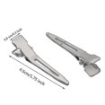 thumbnail image 3 of 50 Pack 1.75 Inches Single Prong Curl Metal Hair Clips For Dreads Lock Clips Hair Alligator Clips Silver Section Clips Metal Alligator Clips Hair Pins, 3 of 5