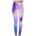 thumbnail image 4 of Nebula Print High Waisted Yoga Pants for Women Stretchy Compression Leggings Cosmic Universe Pattern Gymwear, 4 of 5