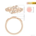 thumbnail image 4 of ANGARA Natural Nature Inspired Diamond Leaf & Vine Ring in 14K Rose Gold for Women (Size-1.3mm| Color-I-J| Clarity-I1-I2) | April Birthstone, Anniversary Jewelry Gift for Women | Natural Diamond Ring, 4 of 9