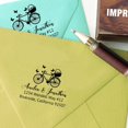 thumbnail image 3 of Printtoo Personalized Custom Bicycle Monogram Return Address Wood Mounted Envelope Rubber Stamp, 3 of 4