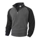 thumbnail image 5 of Ceisia Men's Regular-Fit Stand-Collar Half-Zip Color-Blocked Fleece Pullover Gift, 5 of 9