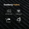 thumbnail image 4 of 116.9" Modular Sectional Couches for Living Room with Deep Seat, 4 Seats L-Shape Cloud Sofa Couch, High Density Memory Foam, Boneless Upholstered Couches, Easy Assembly, Black, 4 of 7