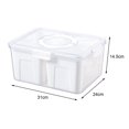 thumbnail image 2 of Boîte de Rangement pour Réfrigérateur avec Couvercle Transparent Grande Capacité Empilable pour Légumes, 2 of 5
