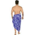 thumbnail image 4 of HAPPY BAY Men's Pareo Standard Surfing Sarong Full Beach Wrap One Size Lapis, Floral Summer Vacation Aloha, 4 of 5