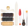 thumbnail image 1 of Kit de Herramientas de Trabajo A Mano de Cuero, Herramientas de Trabajo de Cuero, Kit de Cuero Kit de Herramientas de Artesanía de Cuero Costura para Manualidadas de Resaración, 1 of 7