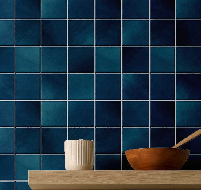 S4Sassy Mosaic Tile Pattern Wallpaper - Teal Wall Covering, 25" X 120" Self-Adhesive Plain Vinyl Wall Paper, Walls Wrap, Stylish Wallpaper For Bedroom, Closet, Office, Makeup Room