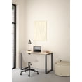 thumbnail image 3 of Tvilum Sign Home Office Writing Office Desk for Adults Jackson Hickory/Matte Grey, 3 of 5