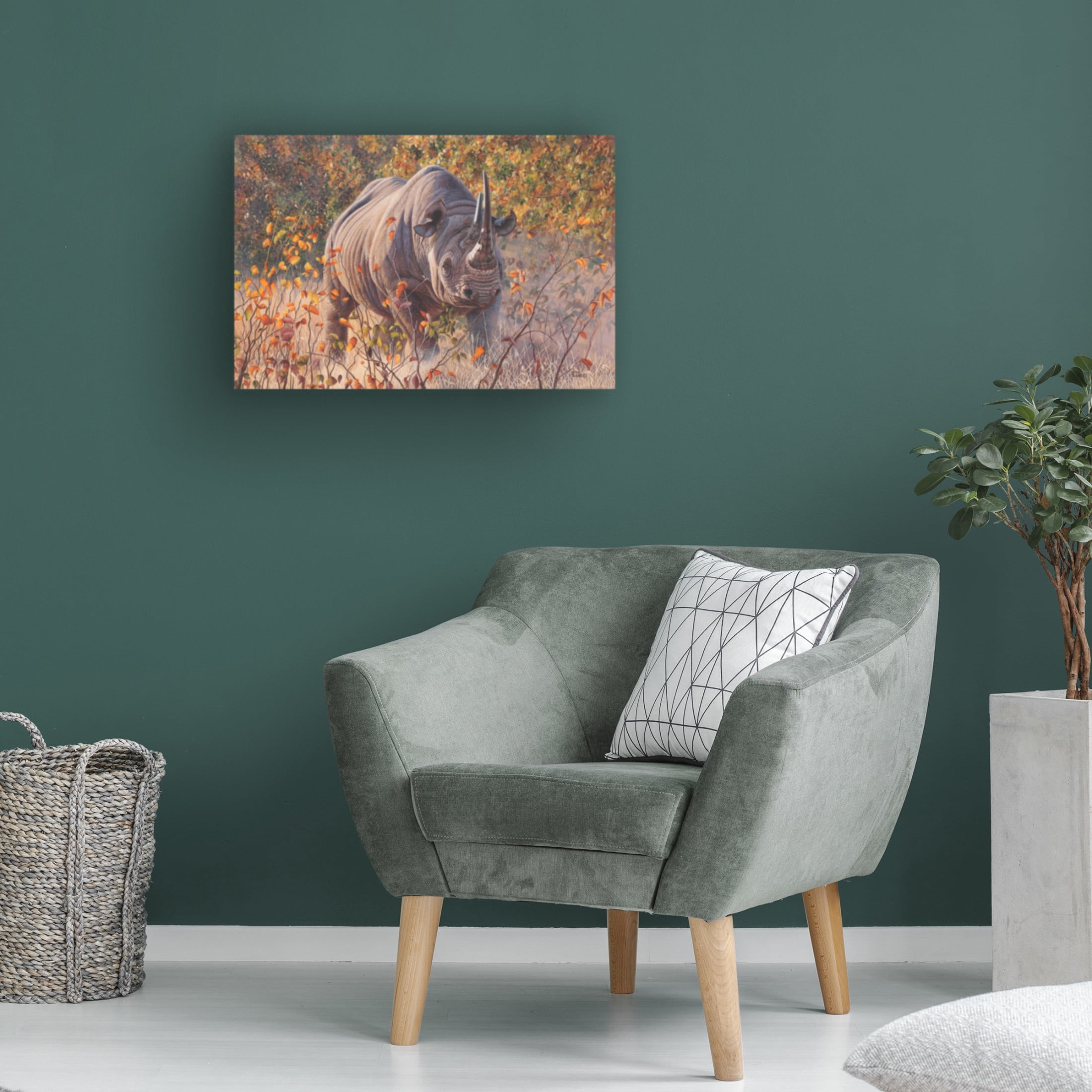 Canvas Wall Art - Delene Lambert 'Defiant' Wall Art for Living Room, Bedroom, or Office Décor by Trademark Fine Art - 19 x 12 Inches