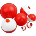 thumbnail image 4 of Juego de boya de pesca en rojo/blanco, boya de pesca a presión, botón de boya de ABS duro, boya redonda, accesorios de herramientas de pesca, 10 Uds. Sailing Electrónica, 4 of 5