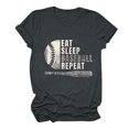 thumbnail image 2 of Nrmvnmi Mothers Baseball Tee Shirt for Women Short Sleeve Letter Printed Graphic Mom Gifts Tee Shirts Mothers Day Gifts, 2 of 5