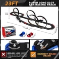 thumbnail image 4 of Slot Car Race Track Set for Kids Boys Ages 6 7 8-12, Battery or Electric Powered Race Car Track Plug in for Kids 6-7, Slot Car Dual Racing Game 2 High-Speed Race Car 1:64 Scale Gift Toy for Boy Girl, 4 of 5