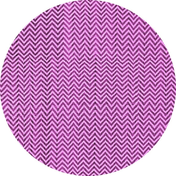 Ahgly Company Indoor Round Oriental Pink Industrial Area Rugs, 4' Round