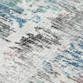 thumbnail image 5 of Addison Rugs Indoor/ Outdoor Accord Modern Brushstrokes Polyester Washable Rug New 9' x 12' - Teal, 5 of 5