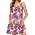 thumbnail image 2 of Ovzne Robes pour Femmes Robe Femme Femme Décontractée Ample Été Robe Imprimée Sans Manches Col en V Ensemble Haut/chemise Grande Taille Robe Maxi Imprimée Liquidation, 2 of 6