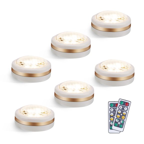 Luces Puck LEASTYLE LED Inalámbricas a Batería con Control Remoto