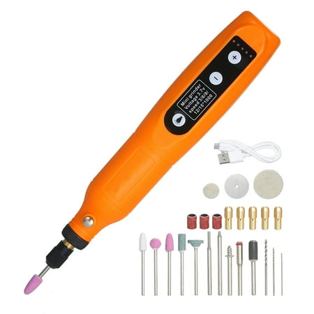 

5-Speed Mini Electric Grinder Tool Set USB Charging Grinding Machine for Carving Wood Punching Metal Polishing C