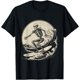 thumbnail image 1 of Skeleton Surfer Vintage Big Wave Surfing Funny Halloween Camiseta, 1 of 2