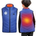 thumbnail image 5 of Gamivast Vest Jacket for Boys Girls Kids Lightweight Multiple Heating Zones and 5-Levels Zip up Sleeveless Quilted Coats Printed Stand Collar Washable Rechargeable with Pockets no Power Bank, 5 of 5