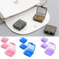 thumbnail image 4 of 3-Pack Mini Pill Box, Translucent Plastic Daily Medicine Organizer for Travel, 4 of 6