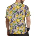 thumbnail image 2 of Wukai Lavender Flowers Print Men's Short-Sleeved Mesh T-Shirt,Quick-Dry Short Sleeve Workout T-Shirt-5X-Large, 2 of 8