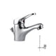 thumbnail image 2 of Single Lever Basin Mixer With Drain Pull, Drain Included, Chrome Bathroom Faucet, Brass Faucets, Removable Aerator, 2 of 2