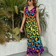 thumbnail image 6 of Rainbow Leopard Print Sleeveless Dress Summer Women Clothes Dress for Pregnant Women Dresses, 6 of 9