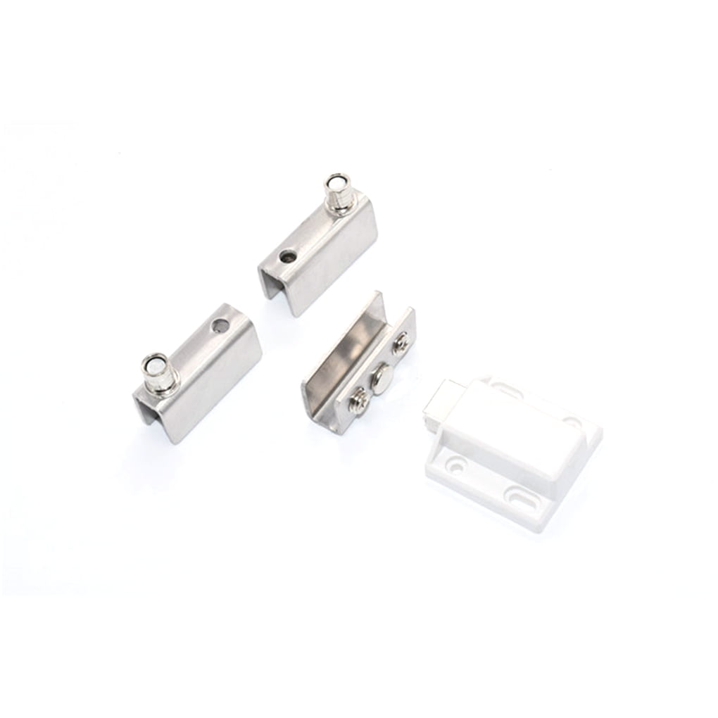 Shower Glass Cabinet Doors Hinges Clamp Magnetic Catch Set for 5-8mm Glass 