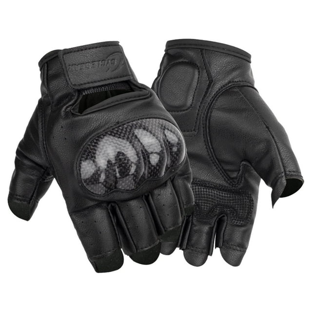 koolsoo Motorcycle Gloves Half Finger Anti Slip Breathable Fit foren Women M