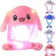 thumbnail image 1 of Arcimatto-Sombrero de Animal con orejas de felpa, vestido para saltar en movimiento, fiesta de Cosplay, vacaciones de Navidad, gorro con solapa para la oreja para niños y adultos, 1 of 4