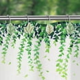 thumbnail image 3 of Dbuoem 12 Pcs Leaf Shower Curtain Hooks Shower Curtain Hangers Metal Shower Curtain Rings for Bathroom Decoration, 3 of 8