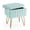 Green, variant on Casabay Vanity Stool Chair with Storage, Faux Fur Footstool Ottoman with Metal Legs & Anti-Slip Adjustable Feet for Bedroom, Entryway