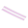 thumbnail image 4 of Binding Comb, PP Plastic 10 Pcs Binding Spine Cuttable Rust Proof  For Office Lilac Purple, 4 of 8