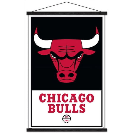 NBA Chicago Bulls – Logo 21 Wall Poster with Magnetic Frame 22.375 x 34