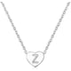 thumbnail image 1 of Mujeres niñas plata pequeño amor corazón letra inicial collar alfabeto AZ nombre personalizado colgante gargantilla collares Adepaton LRWJ200-26, 1 of 3