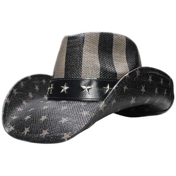 Vintage Straw Hat Western Style Hat Unisex Hat Cowboy Hat Cowgirl Hat Decor