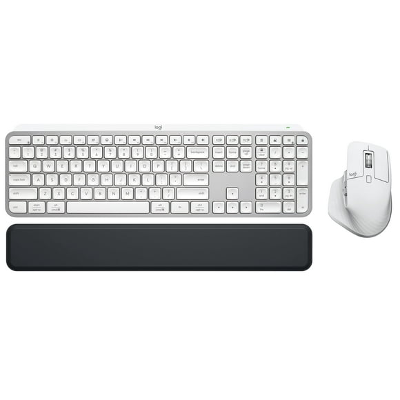 Logitech MX Master 3S Keys S Combo - Performance Wireless Keyboard and Mouse with Palm Rest, Customizable Illumination, Fast Scrolling, Bluetooth, US