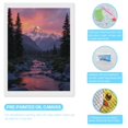 thumbnail image 3 of Diamond Art Kits for Adults, Mountain Sunset River Reflection 5D Diamond Painting Kits for Adults Beginners, DIY Full Drill Diamond Painting, Gem Art and Crafts 12x16, 3 of 7